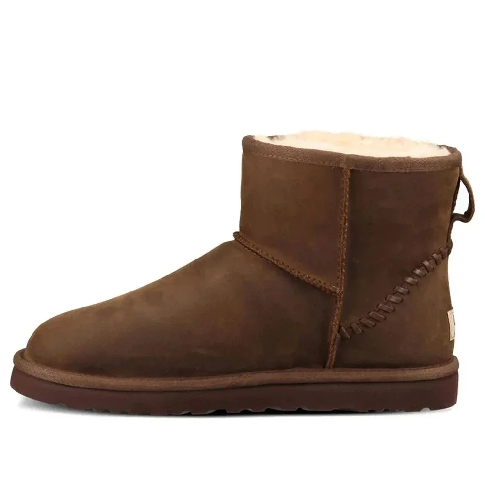 Ugg  Classic Mini Deco Boots Men's Size 12 Shearling Brown Shoes NEW
